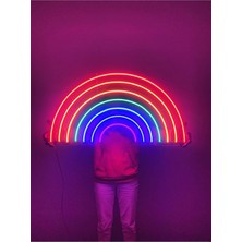 Felicity Mirror Felicity-60 cm Kumandalı Neon LED Tasarım Duvar Dekor Aydınlatması - Özelleştirilebilir LED Tabela