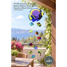 Yenilig 1 Adet Hayvan Figürlü Rüzgar Çanı – 75 cm Uzunluk, Dekoratif Bahçe Balkon Süsü, Animal Figurine Wind Chime