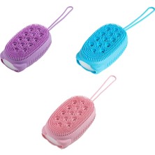 2 Adet The Bath Bunny Süngerli Silikon Vücut Temizleme Fırçası (Asortili)