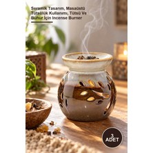 Yenilig 3 Adet Buhurdanlık – Seramik Tasarım, Masaüstü Tütsülük Kullanımı, Tütsü ve Buhur Için Incense Burner