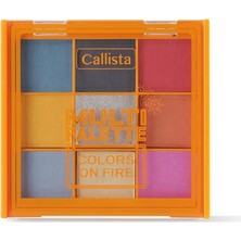 5 Adet Callista Multi Palette Eyeshadow Göz Farı Paleti 101 Colors On Fire 1 Adet
