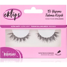 3 Adet Eklips Takma Kirpik Intense (El Yapımı)
