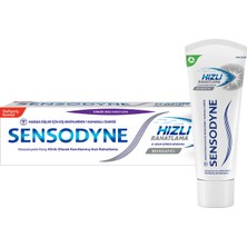 3 Adet Sensodyne Diş Macunu Hızlı Rahatlatma Beyazlatıcı 75 ml