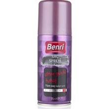 5 Adet Benri Saç Spreyi Ultra Güçlü Tutuş 75 ml