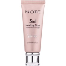 3 Adet Note 3 In 1 Healthy Skin Tinted Moisturizer 50 Spf Renk Ton Eşitleyici Aydınlatıcı Krem 30 ml