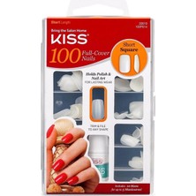 4 Adet Kiss Takma Tırnak Kare Uçlu 100PS14 100'LÜ