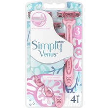 Gillette Venus Simply Venus 3 Kullan At Tıraş Bıçağı 4'lü