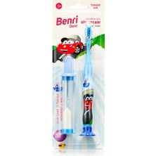 3 Adet Benri Dent Kum Saatli Çocuk Diş Fırçası Mavi (Yumuşak)