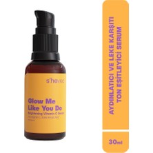 S'hevec She Vec Glow Me Like You Do Aydınlatıcı, Leke Karşıtı ve Ton Eşitleyici Yüz Serumu 30 ml
