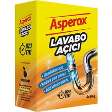2 Adet Asperox Lavabo Açıcı Granül 4 x 50 G