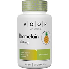 2 Adet Voop Bromelain Içeren 2400 Gdu Takviye Edici Gıda 30 Kapsül 500MG