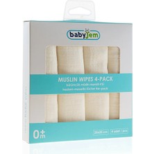 3 Adet Babyjem Mendil Bürümcük Ekru 4'lü