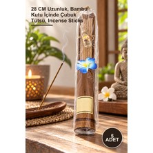 Yenilig 5 Adet Bambu Kutulu Çubuk Tütsü – 28 cm Uzunluk, Bambu Kutu Içinde Çubuk Tütsü, Incense Sticks