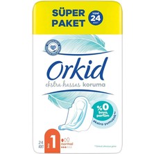 Orkid Ekstra Hassas Koruma Normal Hijyenik Ped 24'lü