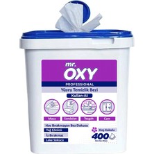 2 Adet Mr. Oxy Professional Yüzey Temizlik Bezi 400 Yaprak