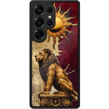 BG AKSESUAR Samsung Galaxy S25 Ultra Uyumlu Lionking Desenli Kamera Korumalı Darbelere Dayanıklı Kılıf