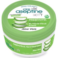 3 Adet Cire Aseptine Soft Aloe Vera Özlü Rahatlatıcı Besleyici Prebiyotikli Krem 200 ml