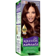 2 Adet Koleston Naturals Saç Boyası 3/4 Koyu Kestane 1 Adet