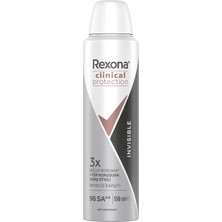 5 Adet Rexona Clinical Protection Invisible Kadın Deodorant 150 ml