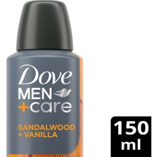 5 Adet Dove Men +Care Advanced Sandalwood Vanilla Erkek Deodorant Sprey 150 ml