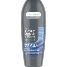 3 Adet Dove Men Deo Roll On Clean Comfort 50 ml