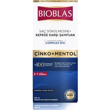 3 Adet Bioblas Şampuan Çinko & Mentol Saç Dökülmesi ve Kepeğe Karşı 360 ml