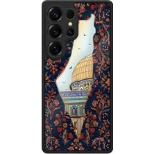 BG AKSESUAR Samsung Galaxy S25 Ultra Uyumlu Filistin Desenli Kamera Korumalı Darbelere Dayanıklı Kılıf