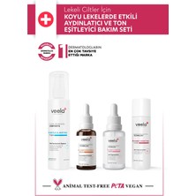 Veela Lekeli Ciltler Için Koyu Lekelerde Etkili Aydınlatıcı ve Ton Eşitleyici Bakım Seti
