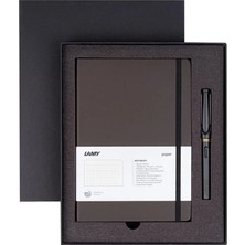 Lamy B3MS-17M Yumuşak Kapak Defter A5 96 Yaprak Çizgili Siyah ve Safari Dolma Kalem Siyah