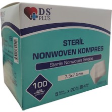 Ds Plus Gaz Kompres Nonwoven Steril 7,5x7,5 cm 100'LÜ