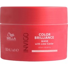 5 Adet Wella Professionals Invigo Brilliance Ince Telli Saçlar Için Renk Koruyucu Saç Maskesi 150 ml
