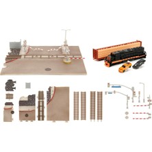 Jada Toys Hızlı ve Öfkeli Tren Sahnesi - Diorama 2 Nano Model Araba (Dodge Charger ve Toyota Supr