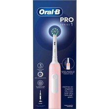 4 Adet Oral-B Pro Series 1 Pembe Elektrikli Diş Fırçası, 1 Diş Fırçası Başlığı Braun Tasarımı 1 Adet