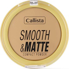 4 Adet Callista Smooth Matte Compact Powder Mat Görünümlü Pudra 20 Sand 1 Adet