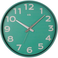 3 Adet Klik Simplex Duvar Saati 38 cm Yeşil