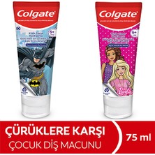 3 Adet Colgate Barbie Batman Çocuk Diş Macunu 75 ml (Asortili)