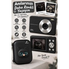 ENCO 4K Figürlü Çantalı Dijital Video Kamera 44MP 16X Zoom Işıklı Kart Dijital Fotoğraf Makinesi