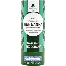 5 Adet Ben & Anna Stick Deodorant Mint Natural 40 G