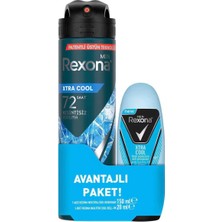 4 Adet Rexona Extra Cool Deodorant ve Mini Roll On 150 ml