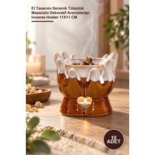 Yenilig 10 Adet Buhurdanlık – El Tasarımı Seramik Tütsülük Masaüstü Dekoratif Aromaterapi Incense Holder 11X11 cm