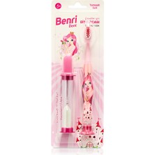 3 Adet Benri Dent Kum Saatli Çocuk Diş Fırçası Pembe
