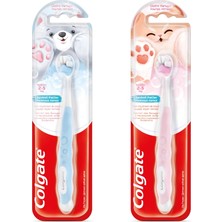 2 Adet Colgate Fluffy Paws Çocuk Diş Fırçası (Ekstra Yumuşak) (Asortili)