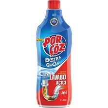3 Adet Porçöz Lavabo Açıcı Jel 1 Litre