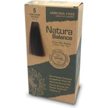 2 Adet Natura Balance Krem Saç Boyası Açık Kahve 5 1 Adet