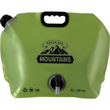 Mobee 8l Katlanabilir Su Kabı Musluklu Taşınabilir Kamp Su Bidonu Piknik Outdoor Su Tankı Mkmp-0