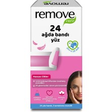 4 Adet Remove Care Yüz Ağda Bandı Hassas Ciltler 24'lü