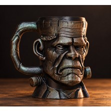 YUNA Frankenstein Tasarımlı Meşrubat Tutucu - El Boyaması 3D Baskı Dekoratif Kutu Içecek Tutacağı