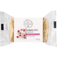 4 Adet Bee Beauty Kabak Lifli Sabun Hyalüronik Asit & Gül 100 gr