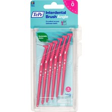 Tepe Angle Saplı Arayüz Fırçası 6'lı Paket 0.4 mm Pembe