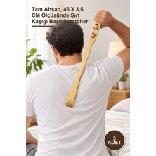 Yenilig 3 Adet Ahşap Sırt Kaşıma Çubuğu – Tam Ahşap, 46 x 3,5 cm Ölçüsünde Sırt Kaşığı Back Scratcher